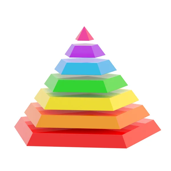 セグメントのピラミッド — ストック写真