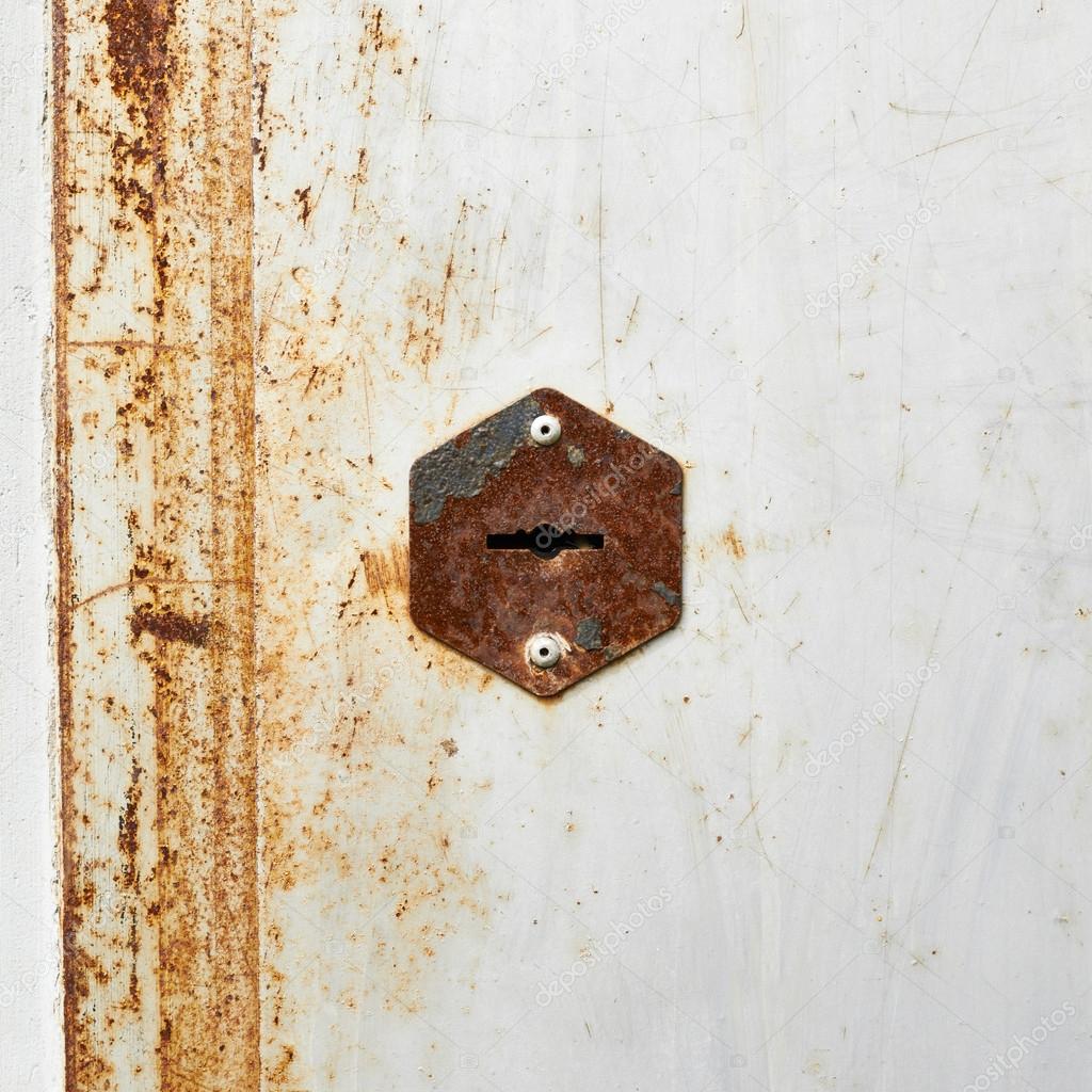 Old metal door
