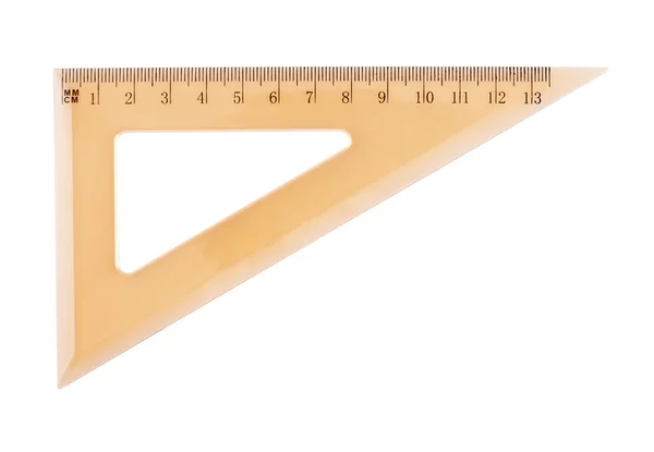Triangle centimeter ruler — Stock Photo, Image