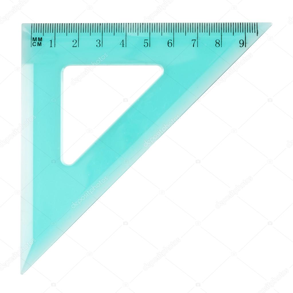 Triangle centimeter ruler