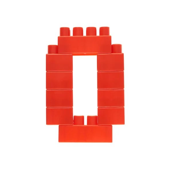 Number made of bricks — Stock Photo, Image