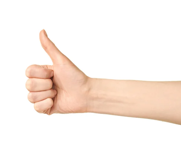 Thumbs up gesture — Stock Photo, Image