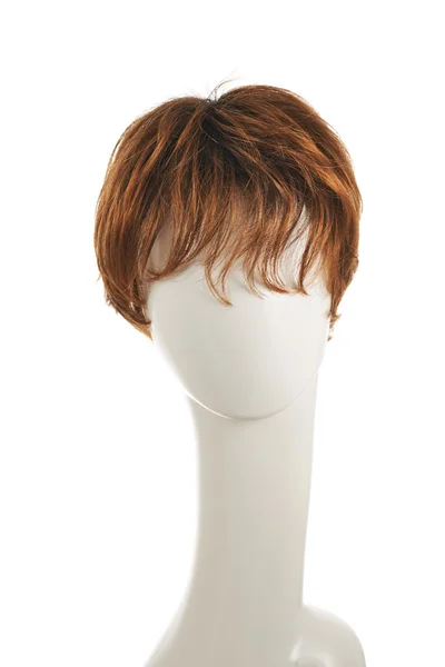 Hair wig on mannequin — Stock Photo, Image