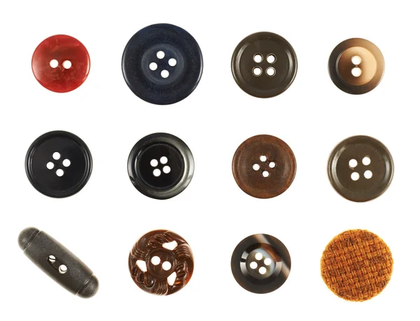Múltiplos botões de costura — Fotografia de Stock