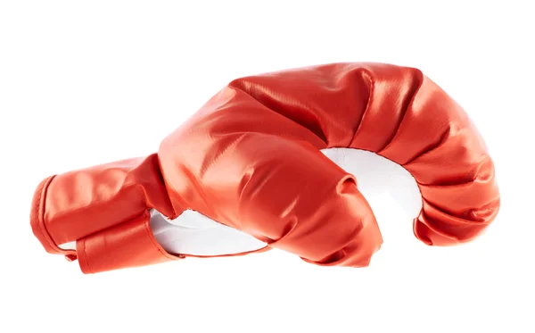 Красная боксерская перчатка — стоковое фото