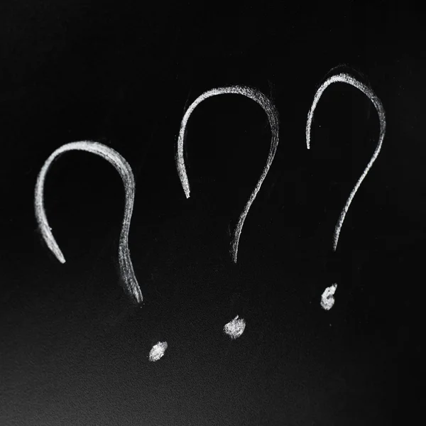 Three question marks — Stock Photo, Image