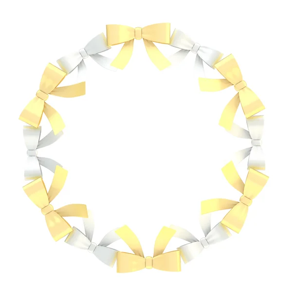 Frame of ribbon bows — Stock Photo, Image