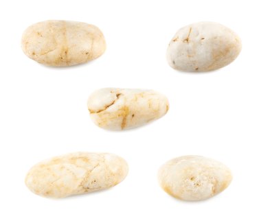 Pürüzsüz parlak beyaz taşlar