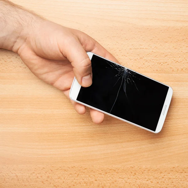 Hands holding phone — Stock Photo, Image