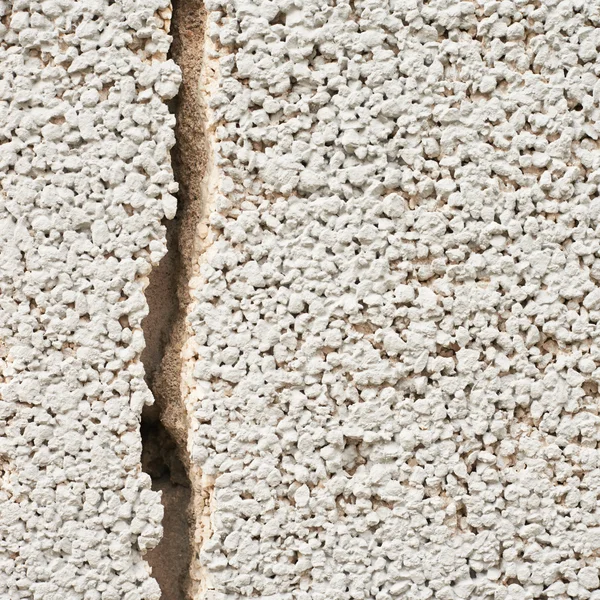 Pęknięty fragmentu ściany cementowe — Zdjęcie stockowe