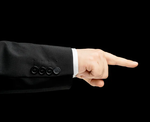 Male hand in business suit — Stock Photo, Image