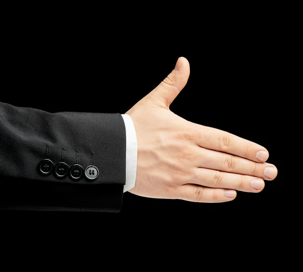 Male hand in business suit — Stock Photo, Image