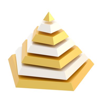 segmentleri piramit içine bölünmüş