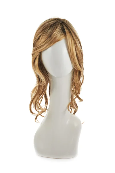 Hair wig on mannequin head — Stock Photo, Image