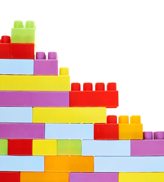Briques de construction de jouets colorés — Photo