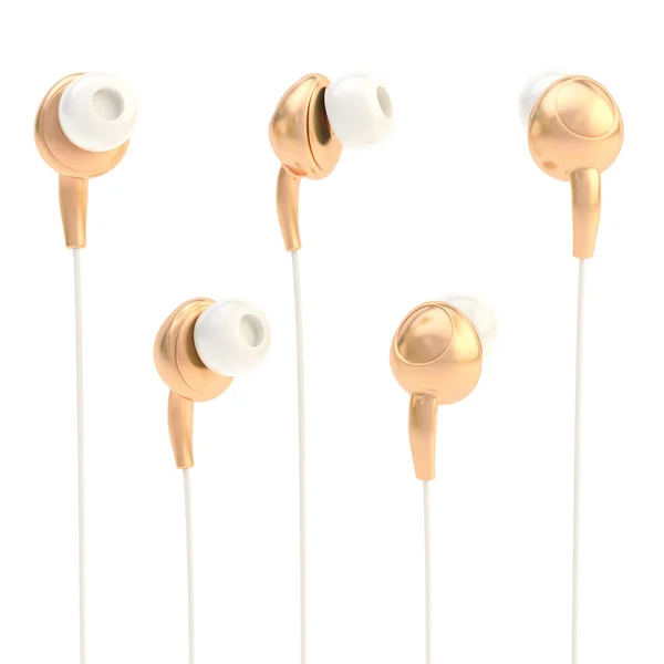 In-ear headphones isolated — Stock Photo, Image