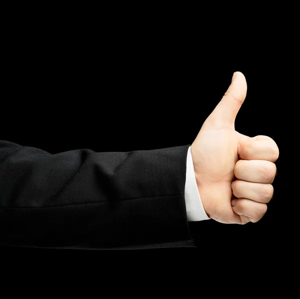 Approval thumbs up gesture — Stock Photo, Image