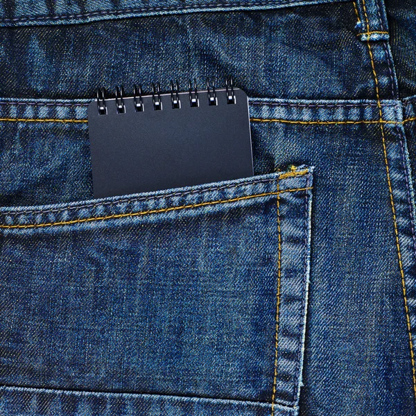 Note book in back pocket — Stock Photo, Image
