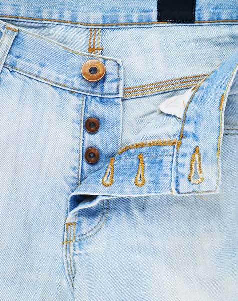 Opened jeans fly — Stock Photo, Image