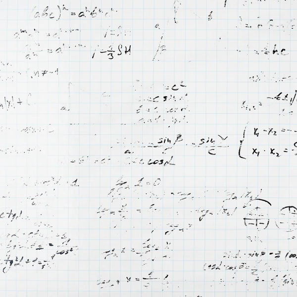 Ecuaciones y fórmulas matemáticas —  Fotos de Stock