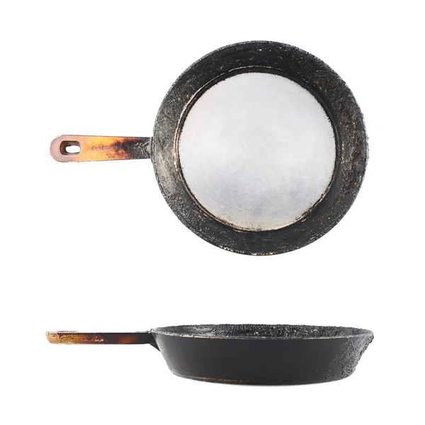 Old burnt pan — Stock Photo, Image