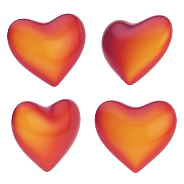 Glossy heart shape — Stock Photo, Image