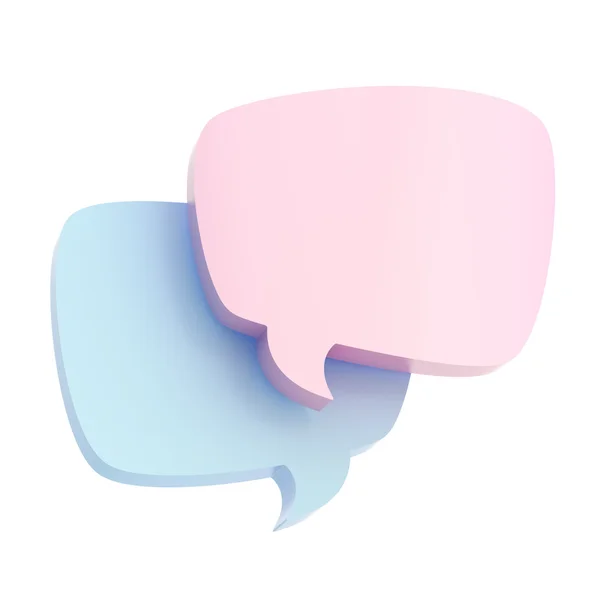 Two text bubbles — Stock Photo, Image