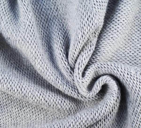 Knitted gray cloth Stock Photo