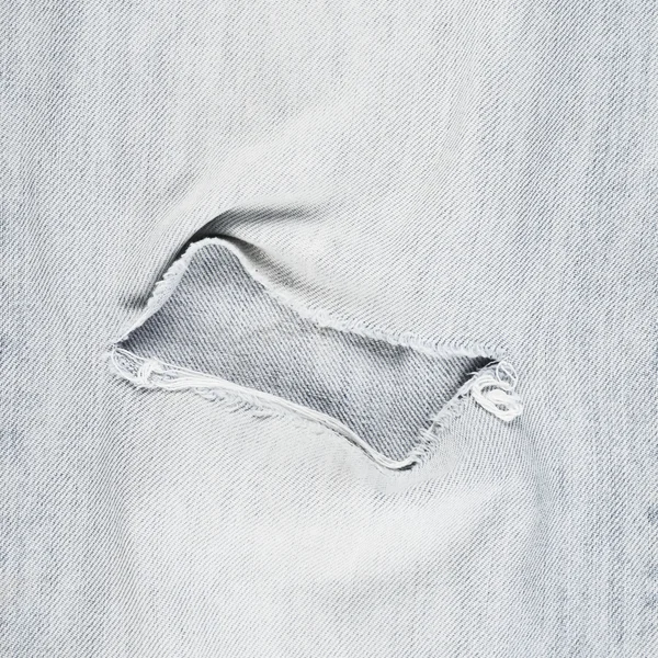 Gray denim jeans fragment — Stock Photo, Image