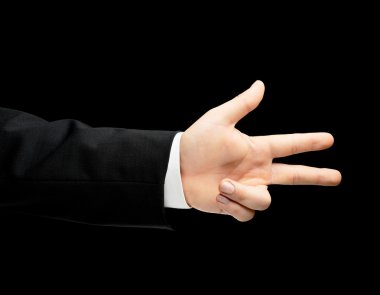 iş kıyafeti beyaz erkek eli