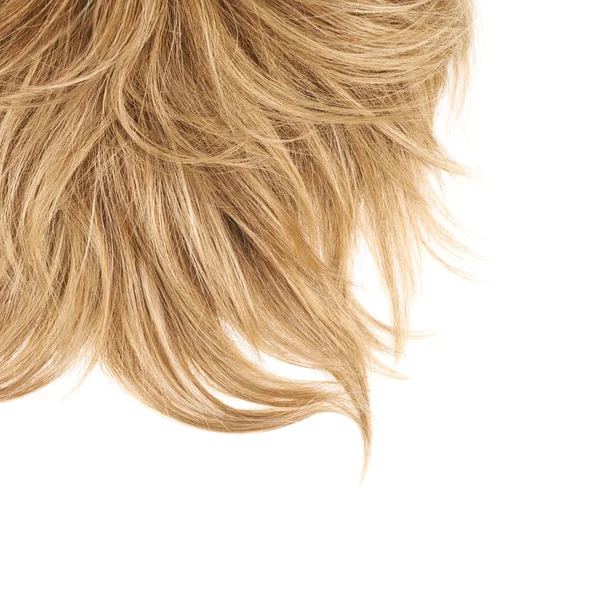 Saç parçası üzerinde beyaz