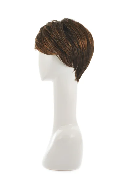 Paruka vlasy nad hlavou figuríny — Stock fotografie