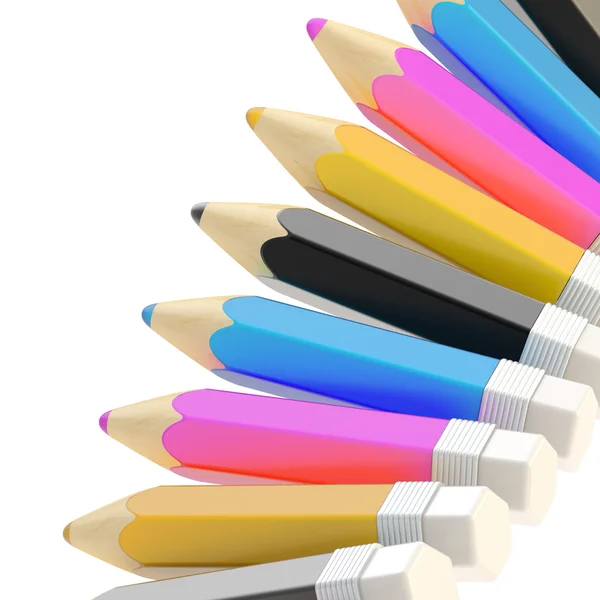 Pencil background composition — Stock Photo, Image