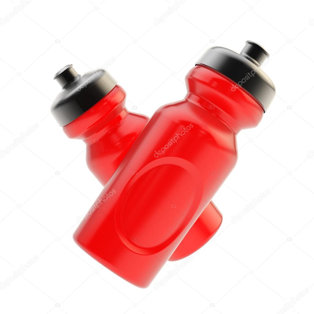 Two sport drinking bottles