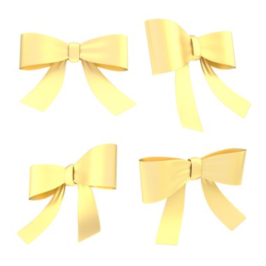 Decorational şerit yay izole ayarla