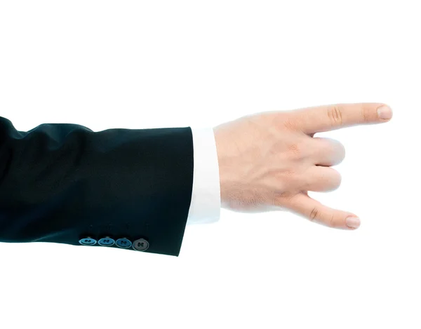 Composición de la mano masculina caucásica aislada — Foto de Stock