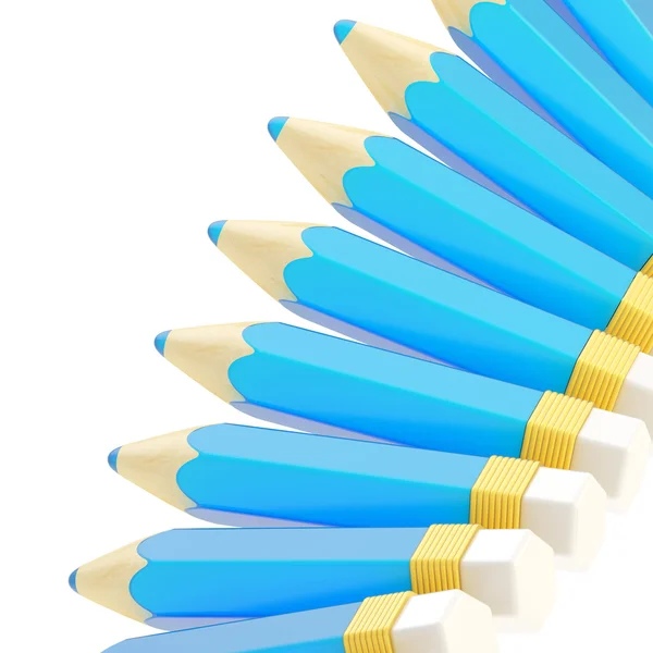 Blue pencils composition — Stock Photo, Image