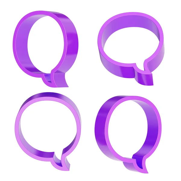 Text bubble shapes — Stock Photo, Image