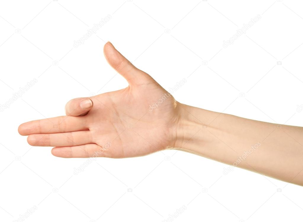 Female hand gesture