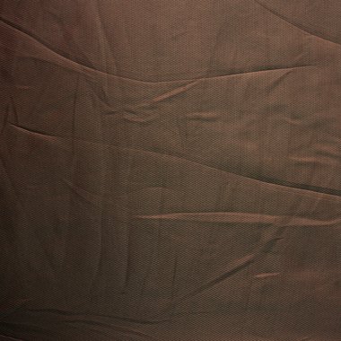 Çizgili buruşuk kahverengi ipek malzeme