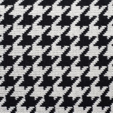 Siyah ve beyaz Houndstooth Desen Örme
