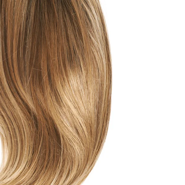 Hair fragment over the white — Stock Photo, Image