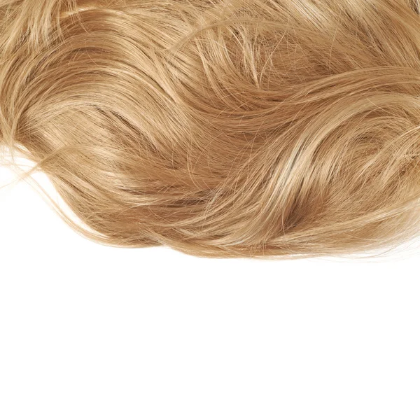 Frammento di capelli sopra il bianco — Foto Stock