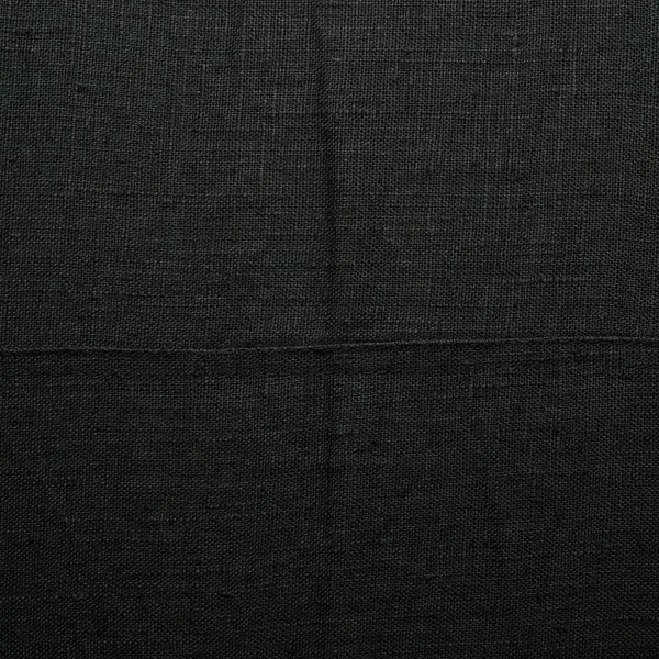 Фрагмент черной льняной ткани — стоковое фото