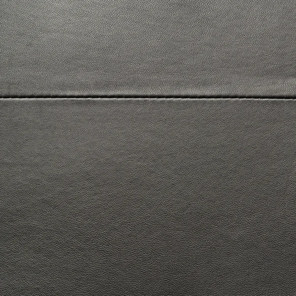 Black leather material fragment — Stock Photo, Image