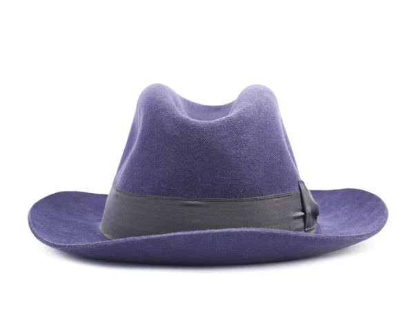 Tmavě modrý klobouk, samostatný — Stock fotografie