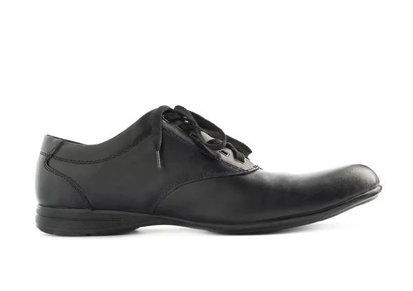 Zapato clásico de cuero negro aislado —  Fotos de Stock