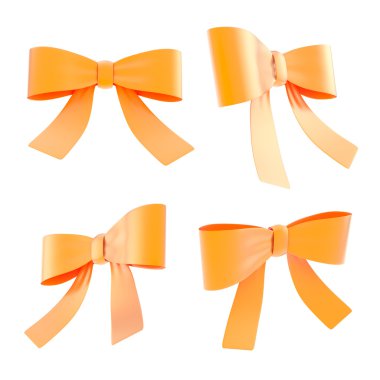 Decorational şerit yay izole ayarla