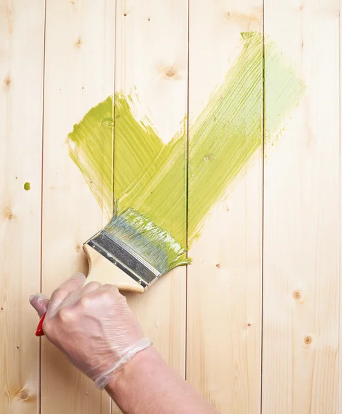 Verde sì simbolo di spunta — Foto Stock