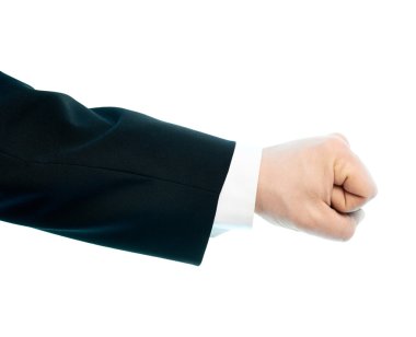 İzole beyaz erkek el kompozisyon